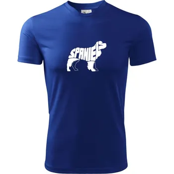 Chlapecké oblečení Kokršpaněl - Dětské triko sportovní (dresovina) - 122 cm/6 let ( Královská modrá )
