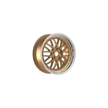 Alu kolo Racing Line A1025 Racing line 9x18 5x120 ET35.00 zlatá + leštěný límec