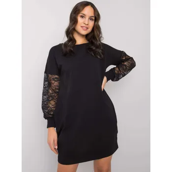 Oblečení a móda Dress-RV-SK-7345.73-black RUE PARIS černá 3215404