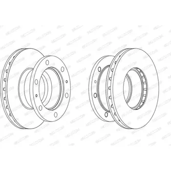 Brzdový kotouč FERODO Brzdový kotouč PREMIER - 330 mm FE FCR338A