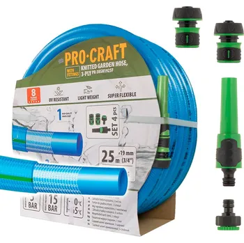 Zahradní hadice Modrá zahradní hadice Procraft PR-3KGH1925F
