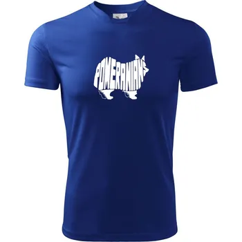 Chlapecké tričko Německý špic - Dětské triko sportovní (dresovina) - 146 cm/10 let ( Královská modrá )