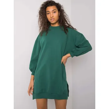 Oblečení a móda Dress-RV-SK-7207.03-dark green RUE PARIS zelená 3208237