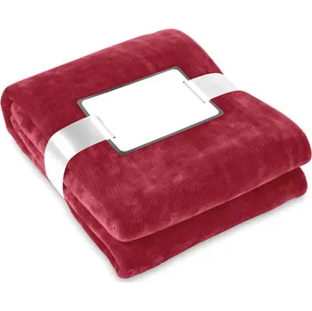 Svíčka Flanelová deka Davos, vínová