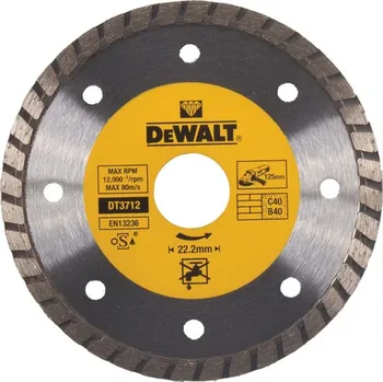 Řezný kotouč DeWALT DT3712 Diamantový kotouč Turbo pro suché řezání, 125 mm free_store_pickup