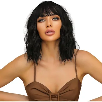 Paruka Paruka polodlouhé syntetické vlasy černá Cameron Hair dámská