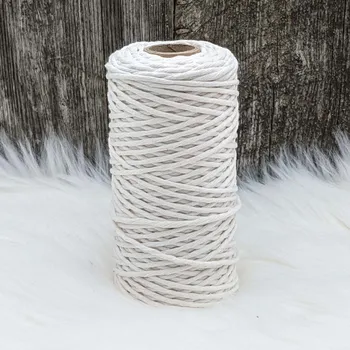 Příze Velká vlna Macrame 1,5mm Bez (Špagát na macrame Baza)