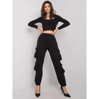 Sweatpants-RV-DR-7364.01P-black RUE PARIS černá 3219081