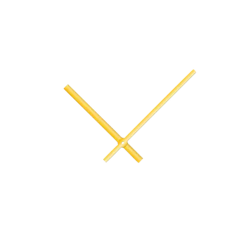 Hodiny Zlaté rovné hliníkové ručičky na hodiny 145 mm | 113 mm APH015G