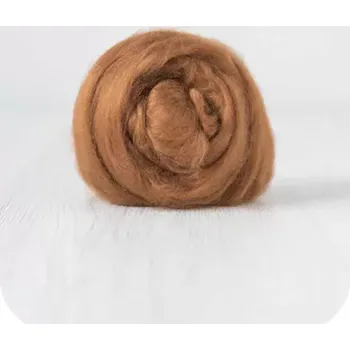 Ovčí rouno Viskóza na tvoření - Cinnamon