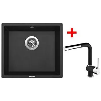 Granitový dřez Sinks FRAME 457 Pureblack + Mix 3 P GR N6