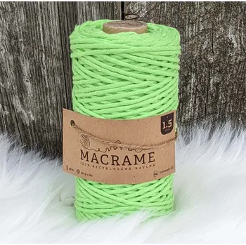 Příze Velká vlna Macrame 1,5mm Cukrová třtina (Špagát na macrame Cukrova trstina)