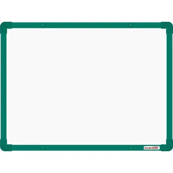 BoardOK - tabule email 60 x 45 cm, zelený rám