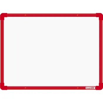 BoardOK - tabule email 60 x 45 cm, červený rám