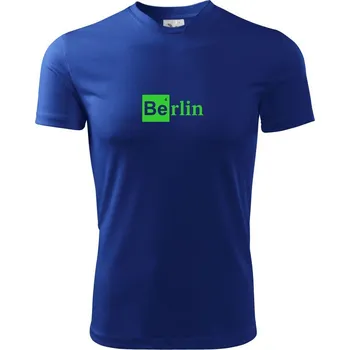 Berlin nápis - chemický prvek - Dětské triko sportovní (dresovina) - 158 cm/12 let ( Královská modrá )