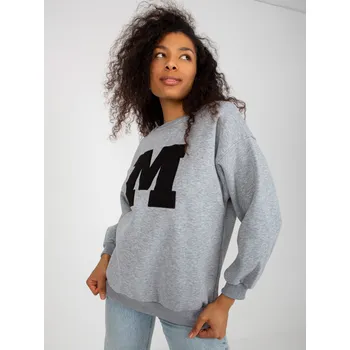 Dámská mikina Sweatshirt-EM-BL-U617-1.24X-grey ex moda šedá 3219146