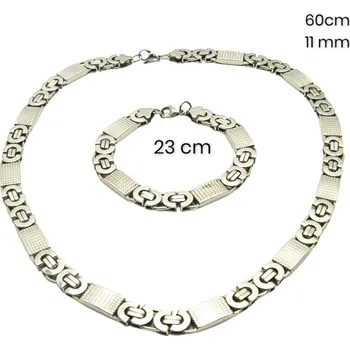 Souprava šperků Ocelový náhrdelník + náramek 23903000