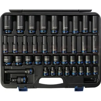 Nářadí na motocykly sada kovaných nástavců 1/2", 40 ks KUNZER