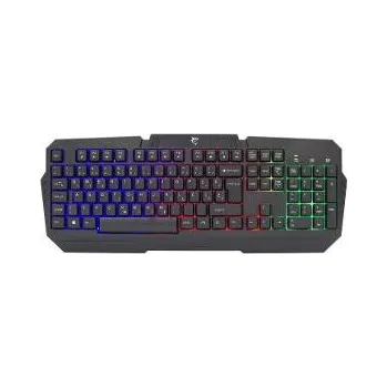 Klávesnice DAKOTA memb. keyboard US BK WHITE SHARK