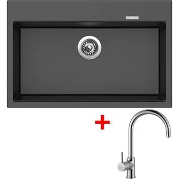 Kuchyňský dřez Sinks MAXIMO 780 Metalblack + Vitalia