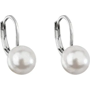 Náušnice Náušnice Bílá perla 8mm háček FABOS
