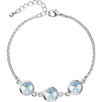 Náramek Náramek 3 rivoli orámované Aquamarine FABOS