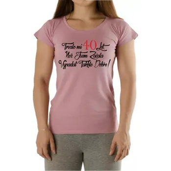Žertovný předmět Tričko - Trvalo mi 40 let - Dámské Barva: Šeřík, Velikost: XXL
