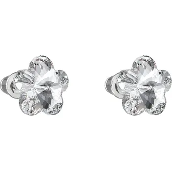 Náušnice Náušnice kytička pecka Crystal FABOS