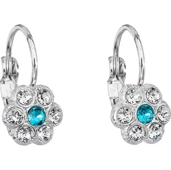 Náušnice Náušnice Kvítek Blue Zircon SWAROVSKI