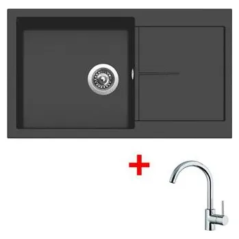 Vodovodní baterie Sinks INFINITY 860 Nanoblack+MIX 35