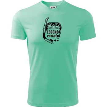 Legenda potápění - Dětské triko sportovní (dresovina) - 146 cm/10 let ( Mátová )