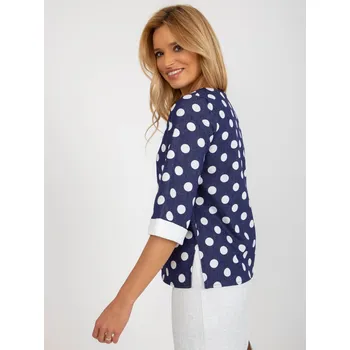 Dámská košile Blouse-LK-BZ-506755.56P-dark blue LAKERTA modrá 3208845