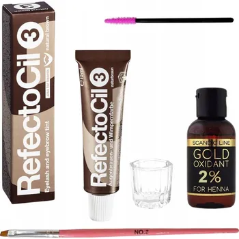 Barva na řasy a obočí Henna na obočí Refectocil hnědá