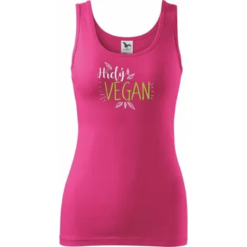 Dámské tričko Hrdý vegan - Dámské tílko - M ( Purpurová )