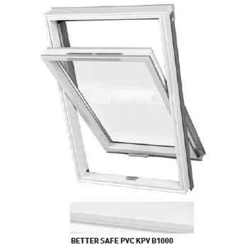 Okno DAKEA BETTER SAFE PVC - Plastové střešní okno KPV B1000 - S6A - rozměr 114*118cm