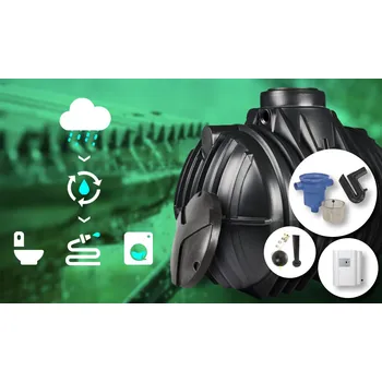 nádrž Plastová nádrž Atlantis 4000 litrů s jednotkou Raimaster Eco 10 Na naše sestavy je možné čerpat Dotace z akce Dešťovka