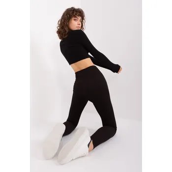 Oblečení a móda Leggings-LO-LG-LK-512.04-black RUE PARIS černá 3209048