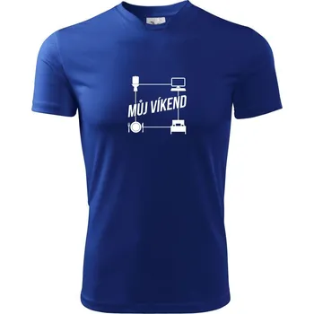 Můj víkend PC - Dětské triko sportovní (dresovina) - 158 cm/12 let ( Královská modrá )