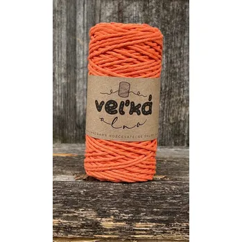 Příze Velká vlna Macrame 1,5mm Papaya (Špagát na macrame Papája)