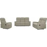 Kondela Sedací sestava 3+2+1, látka šedohnědá Taupe, FASAN