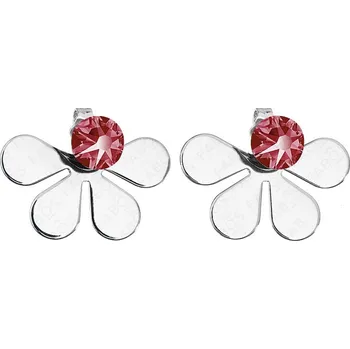 Náušnice Náušnice Half Summer Flower Pink SWAROVSKI