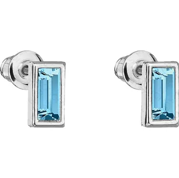 Náušnice Náušnice Truhlička 7x3 Aquamarine SWAROVSKI