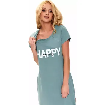 Kojící polštář Dámská kojící noční košile Doctor Nap Happy Mommy mineral velikost M