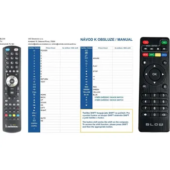 Dálkový ovladač General BLOW Android 4K TV BOX - náhradní dálkový ovladač 287336