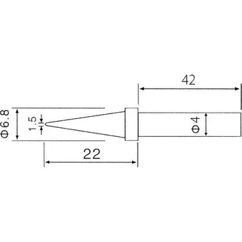 Pájecí hrot Hrot C1-1 (ZD-30C,ZD-99,ZD-8906,ZD-8906L) 104242