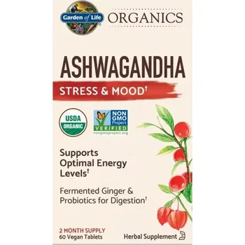 Ashwagandha Organics - 60 tablet (Studovaná adaptogenní bylina)
