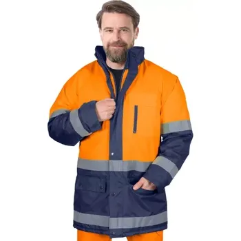 pracovní bunda Reis JPG reflexní zimní bunda oranžová/modrá