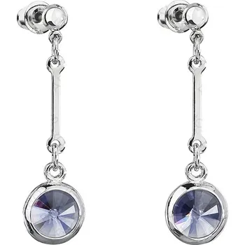 Náušnice Náušnice rivoli orámované prodloužené Tanzanite FABOS