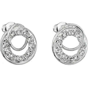 Náušnice Náušnice Propletené kruhy malé Crystal FABOS