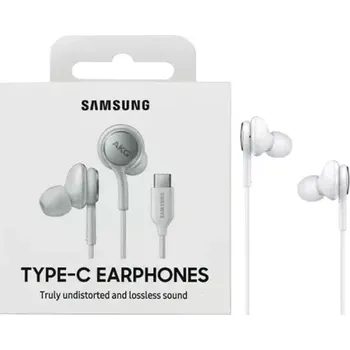 Sluchátka Oryginalne Słuchawki Samsung AKG EO-IC100BWEGEU Typ C białe (blister)
